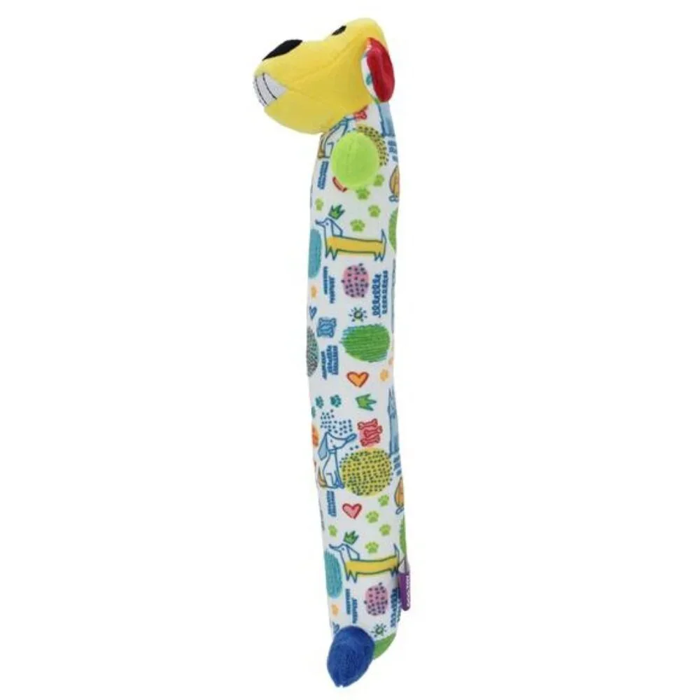 Multipet Plush Smiling Dog Toy, Medium Size, Squeaker